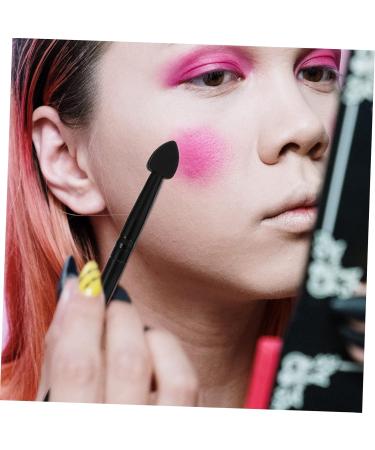 PLAFOPE 5pcs Silicone Eyeshadow Brush Cream Applicator Lip Balm Creamy Aluminum Cosmetic Eye Shadow Brush 13x1cm Black - Buy Online on GoSupps.com