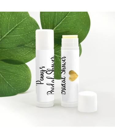 Personalized Lip Balm Favors Wedding Favors Bridal Shower Favors Bridesmaid Gift Gold Heart Lip Balm Favors - Set of 24 - Buy Online on GoSupps.com