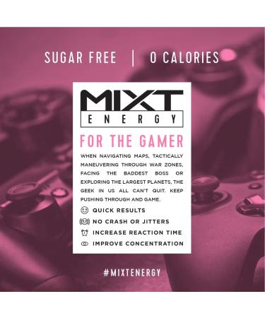 MIXT Energy Supplement - 8 Hour Energy Drink for Focus, Sugar-Free, Keto Approved - Rainbow Candy Flavor (60 Servings) - Buy Online on GoSupps.com