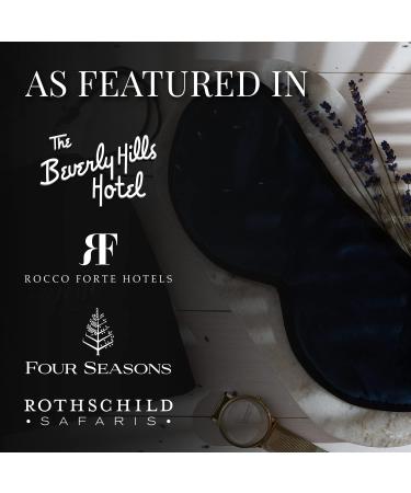 Masters of Mayfair Luxury Lavender-Infused Silk & Cotton Sleep Mask (Grey) - for Travel or Home Use - Men and Women - Buy Online on GoSupps.com