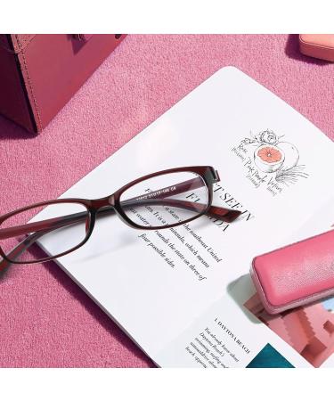 Enafad Blue Light Filter Glasses for Women | TR90 Lightweight Anti-Fatigue Gaming Glasses | Stylish Red Computer Eyewear - Buy Online on GoSupps.com