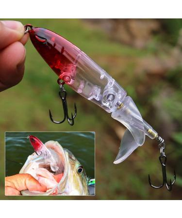 6PCS Bass Fishing Lure Set with Rotating Tail and Floating Design - Perfect Gift for Anglers | Hard Bait Fishing Lures Kit with Box - Ideal for Bass Fishing Enthusiasts - Buy Online on GoSupps.com