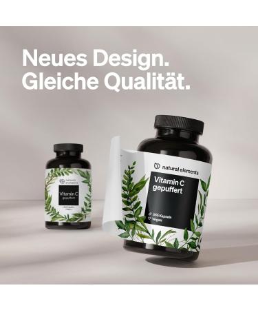 Vitamin C 500mg Capsules - 365 Premium Vegan Capsules | Buffered & pH-Neutral | Lab Tested & Made in Germany - Buy Online on GoSupps.com