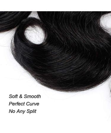 Buy 8-Inch Body Wave Human Hair Bundles with Closure - 100% Brazilian Virgin Hair Extensions - Natural Black Weave (9 Pack) - International Shipping Available - Buy Online on GoSupps.com