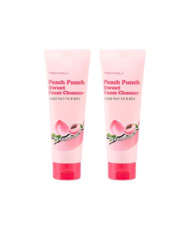 TONYMOLY Peach Punch Sweet Foam Cleanser 2 Count (Pack of 1)