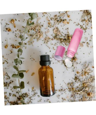 Fomiyes 10-Pack Frosted Roll Bottles for Essential Oils & Perfume | Empty High White Glass Phiole | 8.5x1.8cm Pink Roller Ball Bottles - Buy Online on GoSupps.com