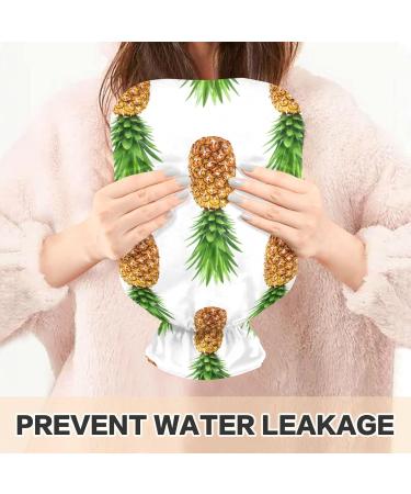 Naanle Tropical Golden Pineapple Heat Bottle | 1L Transparent Hot Water Bottle for Bed | Hand & Foot Heat Pain Relief | Heat & Cold Therapy - Buy Online on GoSupps.com