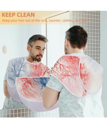 Abstract Plants Beard Bib Apron | Beard Hair Catcher for Men | Perfect Gift for Father's Day Anniversary & Christmas | Includes 2 Suction Cups - Buy Online on GoSupps.com