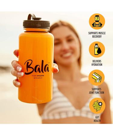 Bala Turmeric Enzyme Electrolyte Powder Packets - Post Workout Muscle Recovery Drink - Sugar Free Keto Hydration Mix - Gut Health, Immune & Joint Support - Natural Pineapple Flavor - 10 Pack - Buy Online on GoSupps.com