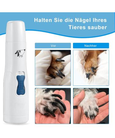 AMIR Dog Nail Grinder - Quiet Pet Nail Trimmer for Dogs & Cats - Buy Online on GoSupps.com