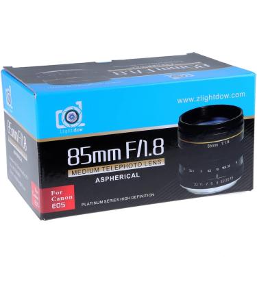 Lightdow 85mm F1.8 Medium Telephoto Portrait Lens for Canon EOS Rebel & DSLR - Buy Online on GoSupps.com