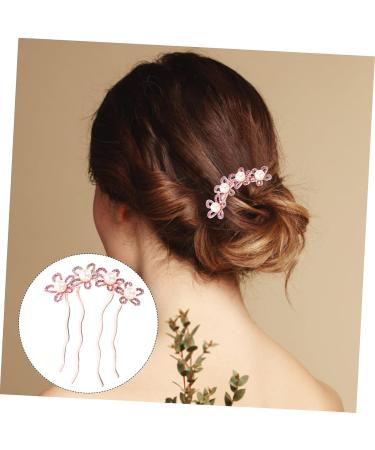 Angoily hair comb top clip alloy rhinestones pearl hair clip ponytail Korean version flowers flower pearl the flowers temperament comb Miss spring hair jewelry headgear large back of head - Buy Online on GoSupps.com