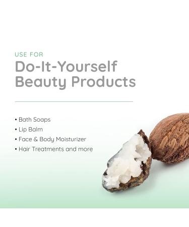 100% Natural Unscented African Shea Butter - Premium 14 oz for DIY Hair & Skin Care | Eco-Friendly & Refined - Buy Online on GoSupps.com