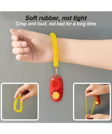 IRYNA 5 Pack Clickers for Dog Training Practical Dog Clicker Training Pet Training Clickers Tool Colorful Dog Clickers Button Training Clickers Dog Whistles with Comfortable Wrist Strap - Buy Online on GoSupps.com