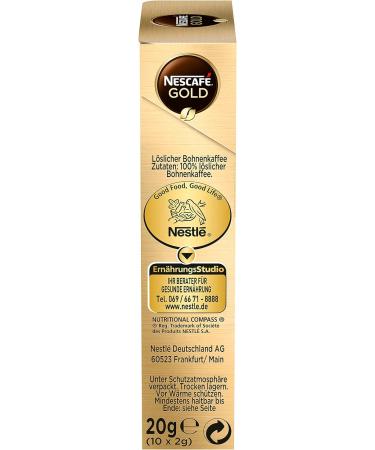 Nescaf - B tonnets d'Or d'Or (Instant Coffee) | Poids Total 20 grams - Buy Online on GoSupps.com