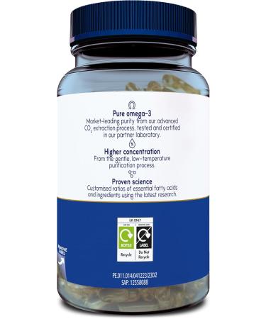 Omega 3 fish oil supplement Minami MorEPA Original with high concentration of EPA DHA Supports normal brain vision and heart function 30 softgels - Buy Online on GoSupps.com