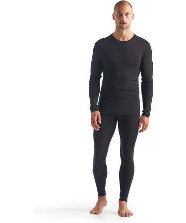 Icebreaker Merino Men's Standard 175 Everyday Long Sleeve Crewneck T-Shirt - Black - Size XL - Buy Online on GoSupps.com