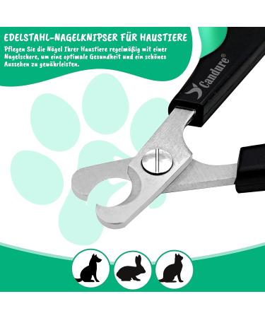 Buy Candure Cats Nail Clippers | Specialist Claw Care for Cats Dogs & Small Pets | Rust-Free Steel & Sharp Blades | Dark Green XS - Buy Online on GoSupps.com