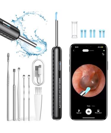 Ear Wax Removal Otoscope Ear Picker with 6 LED Lights 1080P Wireless Ear Cleaner Camera 3.5mm Visual Ear Scope for iPhone iPad & Android Smart Phones