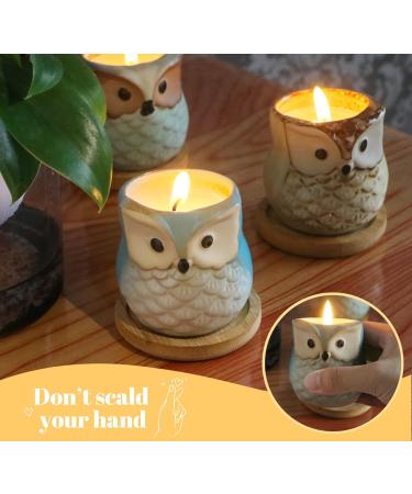 Scented Owl Candles - Perfect Birthday Gifts for Women | 6 Pack Aromatherapy Candles - Unique Owl Gifts for Mother's Day & Thanksgiving - Buy Online on GoSupps.com