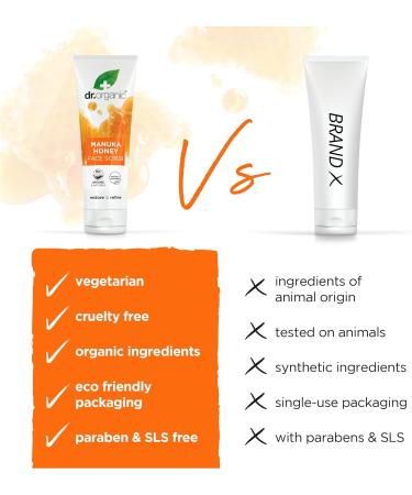Organic Doctor Manuka Honey Face Scrub - 4.2 oz | Natural Skincare for Radiant Skin - Shop Internationally - Buy Online on GoSupps.com