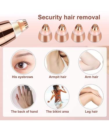 4 Pack Flawless Replacement Heads - Facial Hair Removal Tool for Women - Smooth Finish - Cleaning Brush Included (Rose Gold) - Buy Online on GoSupps.com