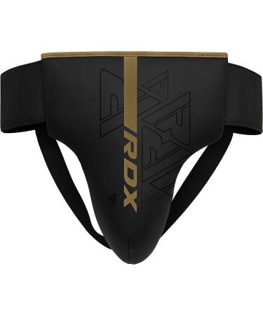 RDX Groin Protector - Maya Hide Leather Abdo Gear for Boxing, MMA, Muay Thai - Men's Jockstrap Abdominal Protector for Martial Arts Training - Golden Large - Buy Online on GoSupps.com