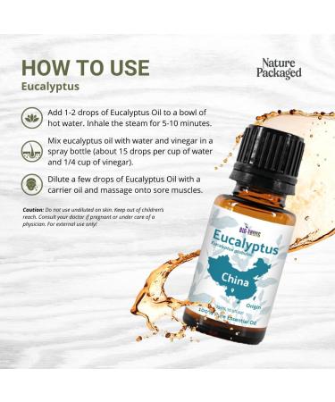 Eucalyptus Essential Oil from Bio-Young Aromas in China - Eucalyptus Essential Oils for Skin and for Diffuser - Aceite de Eucalipto (15ml) Eucalyptus 0.5 Fl Oz (Pack of 1) - Buy Online on GoSupps.com