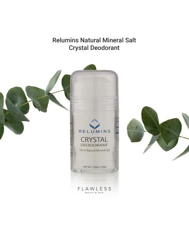 Relumins Crystal Deodorant - Natural Potassium Alum Roll-On | 24-Hour Odor Protection Non-Staining & Scent-Free - 5.3 oz International Shipping Available - Buy Online on GoSupps.com