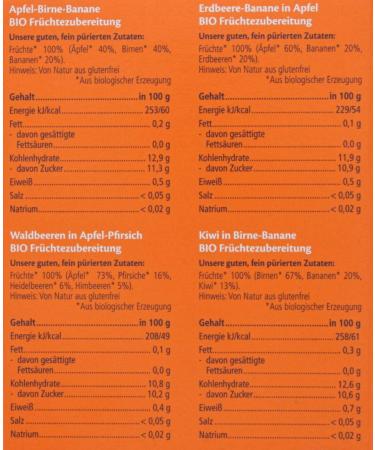100% Organic Hippi Hippis Squeezing Bag - 4 Delicious Flavors | No Added Sugar | 4 x 100g Packs - Buy Online on GoSupps.com