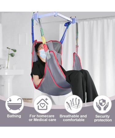 Patient Lift Sling with Commode Opening Mesh Breathable Medical Handicap Commode Full Body Sling for Elderly Disabled Transfer and Positioning and Lifting - Buy Online on GoSupps.com