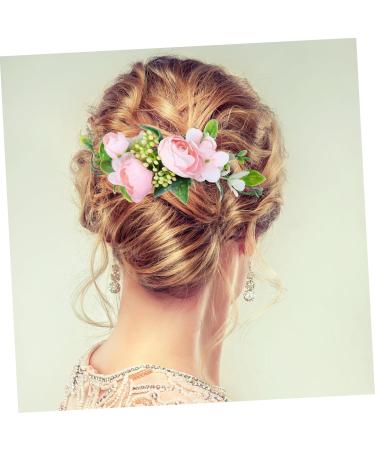 Ipetboom 1pc Hair Comb Wedding Headdress Summer Garland for Decorating Decorative Flowers Photo Props Silk Flower Barrettes Flower Hair Side Comb Beach Comb Wig Alloy Bridegroom The Photo - Buy Online on GoSupps.com