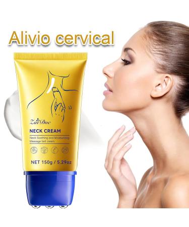 ZAIDOC 2 Packs Neck Cream with Roller Anti-Aging Neck & Chest Cream with Multi-Peptide Collagen Urea for Moisturizing Tightening and Firming Smooths Wrinkles & Fine Lines 10.58oz - Buy Online on GoSupps.com