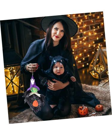 HOMSFOU 1 Pc halloween puppet ornaments halloween home decor halloween decorations light house decorations for home ghost decor halloween pumpkin decorations scarecrow ornaments household Black 34x33x3cm - Buy Online on GoSupps.com