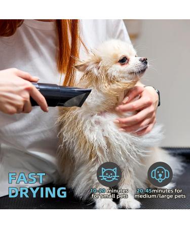 Dog Hair Dryer 3.8HP 2800W Pet Grooming Blower for Large Dogs - Heat Blaster with Stepless Speed & Strong Power Wind - Blue - Buy Online on GoSupps.com