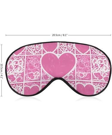Soft Adjustable Sleep Mask | Comfortable Eye Cover for Travel & Relaxation - Love Heart Design for Men & Women - Buy Online on GoSupps.com