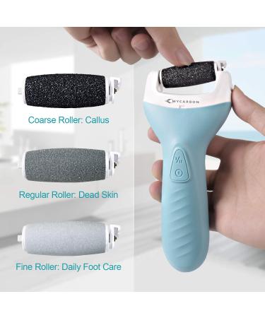 MYCARBON Electric Feet Callus Remover - Rechargeable & Waterproof Foot File for Professional Dead Skin Removal Pedicure Tools Kit for Hard Cracked Feet - Buy Online on GoSupps.com
