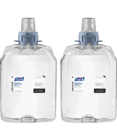 PURELL HEALTHY SOAP Mild Foam Fragrance Free 2000 mL Foam Hand Soap Refill for PURELL FMX-20 Manual Soap Dispenser (Pack of 2) 5213-02 - Manufactured by GOJO Inc. Fragrance Free 2000 mL