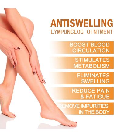 KOAHDE Gingerlegs Anti Swelling Detoxing Ointment Lymphcare Ginger Ointment Anti Swelling Cream for Legs Lymphatic Drainage Anti Cellulite Cream Antiswelling Lympunclog Cream Ginger Soothing Cream - Buy Online on GoSupps.com