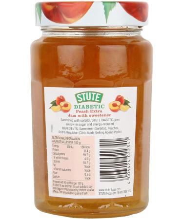 Stute Diabetic Jam Peach 430g White - Buy Online on GoSupps.com