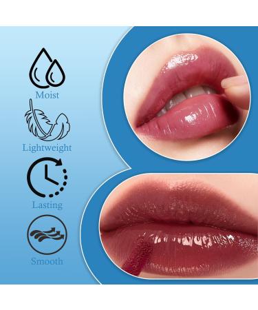 Volumizing Gloss & Tinted Lip Glaze Balm - Hydrating Juicy Lip Plumper | High-Shine Red Moisturizing Liquid Lipstick - Long-Lasting Non-Sticky & Nourishing - Buy Online on GoSupps.com