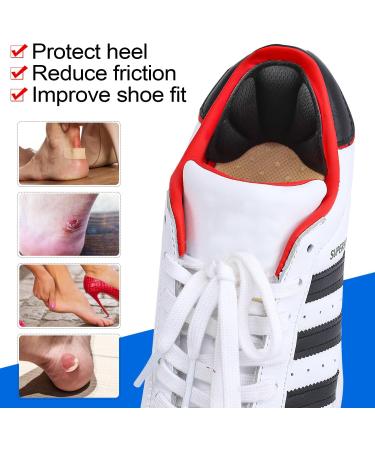 Adhesive Heel Cushion Pads - Reusable Heel Grips for Perfect Fit | Comfortable Inserts for Loose Boots & Shoes - Men & Women - Buy Online on GoSupps.com
