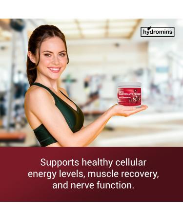 Hydromins Keto Electrolyte Powder - Cherry Pomegranate Flavor - 50 Servings | Vegan & Keto Friendly Hydration Supplement - Buy Online on GoSupps.com