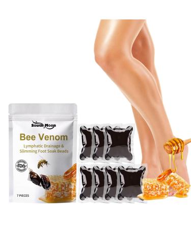 Lymphatic Drainage & Slimming Foot Soak Beads Lukmlca Bee Venom Foot Soak Foot Soak Salts Healthy Fast Shape & Cleanse Body Relief Relax Foot Soak For Hard Skin Foot Spa (1Bag-49ml)