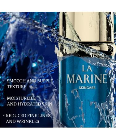Hyaluronic Acid Serum for Face by LaMarine Skincare - Anti-Aging Hydrating Facial Serum | Fine Lines, Wrinkles, Plump & Repair | Deep Penetrating Moisturizer | 1 fl oz - Buy Online on GoSupps.com