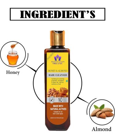 Blessfull Healing Organic Honey & Almond Hair Cleanser | Shampoo 100 ML (Packing May Vary) - Buy Online on GoSupps.com