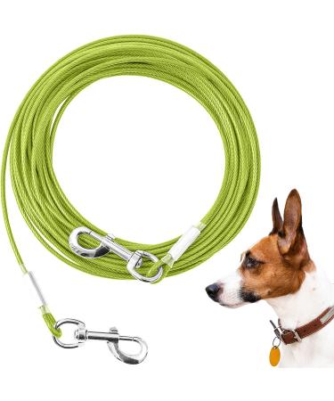 Expression cable for dogs 6.8 m 15.2 cm 9.2 m 30.2 m 30 m 30 m 30 m 30 m robust dog linen band for outdoor area farm and camping (green 15 2 m) green 50ft