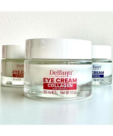 Delfanti-Milano Collagen Re-Plumping Eye Cream with Arnica | Vegan Wrinkle Smoothing | Fast Results | Made in Italy - Buy Online on GoSupps.com
