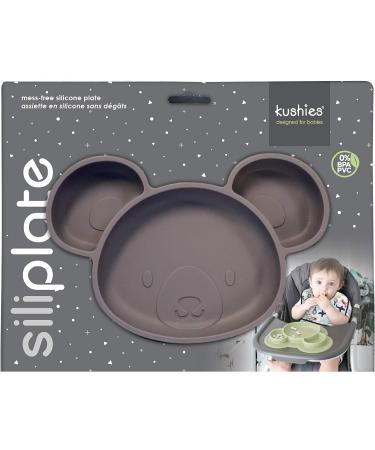 Kushies Siliplate Silicone Suction Plate for Toddlers - BPA, PVC, & Phthalate Free - Black - Buy Online on GoSupps.com