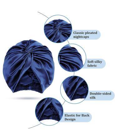 4-Piece Silk Sleep Cap Set for Women | Double-Sided Silk Night Bonnet in Chic Colors - Buy Online on GoSupps.com